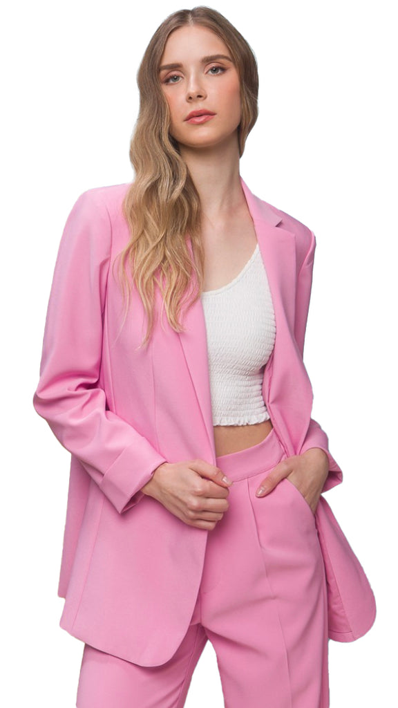 Dreams Happening Blazer- Pink