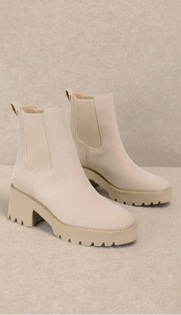 Chelsea Premium Ankle Boots- Beige