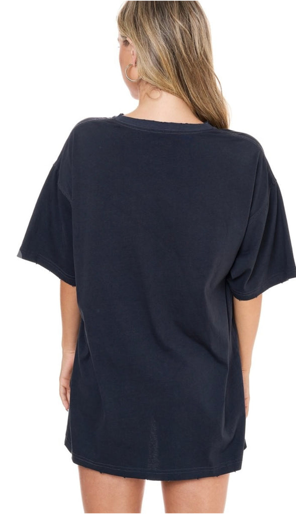Desert Dreamer Oversized Graphic- Black