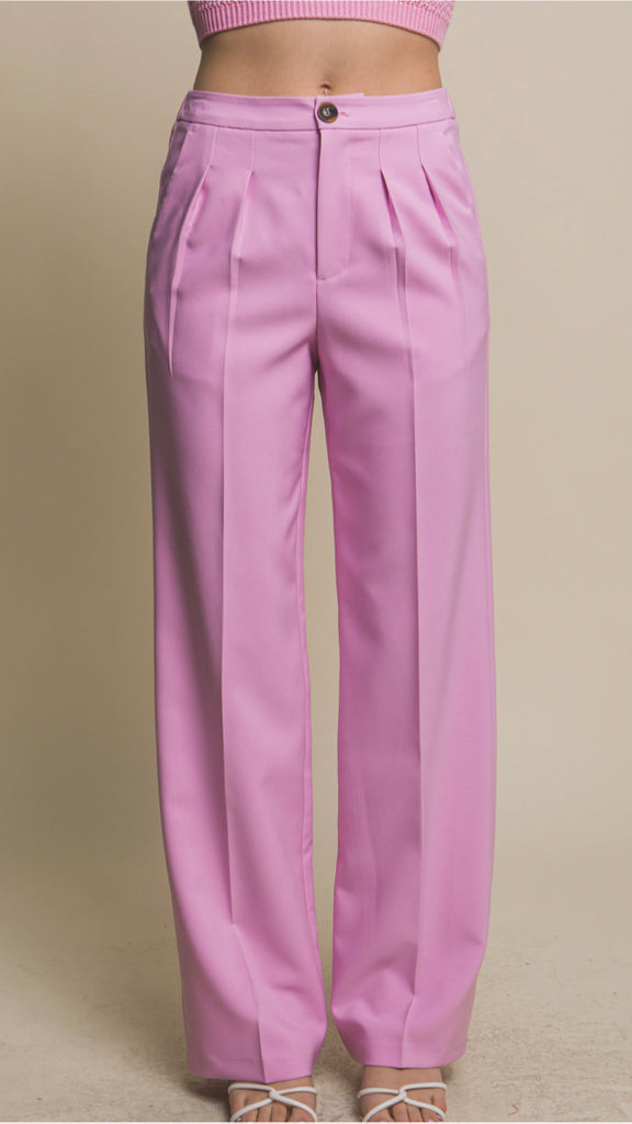 Vertigo Blazer Pants- Pink