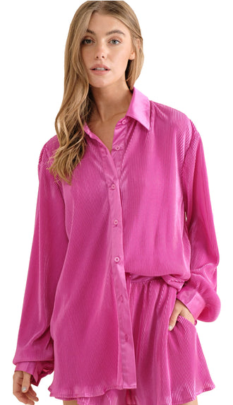 Carson Pleat Blouse Set