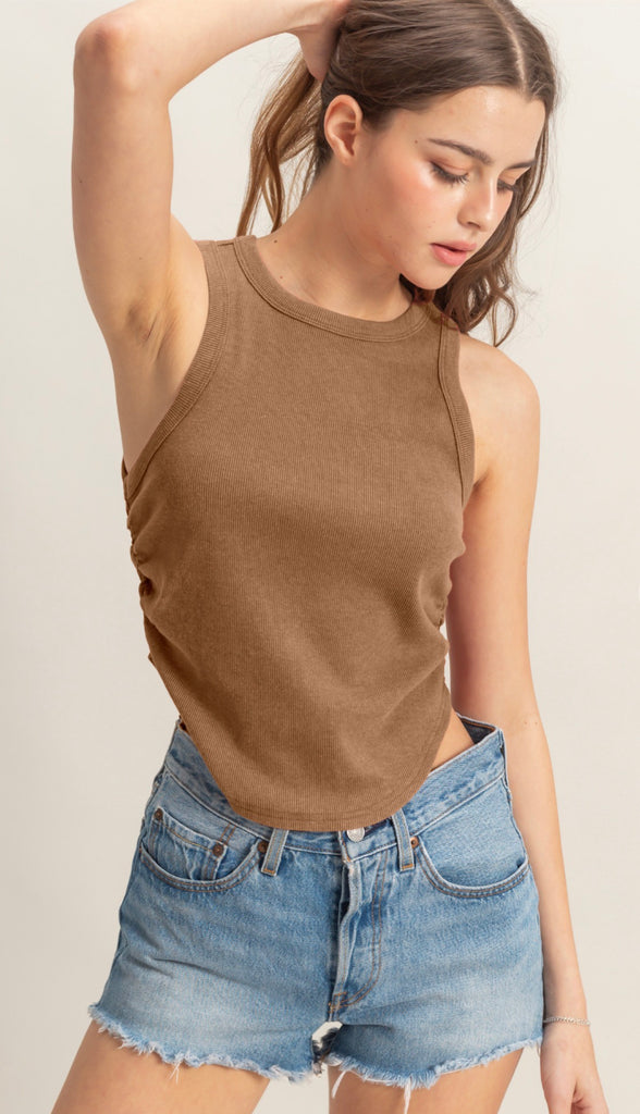 Washed Ribbed Tank
