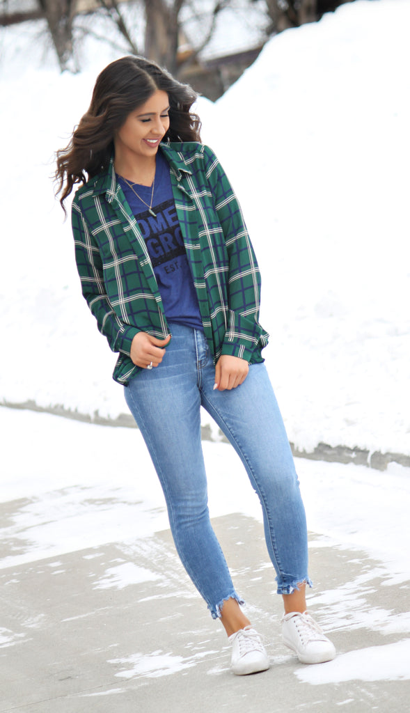 Home Grown Tee- Navy