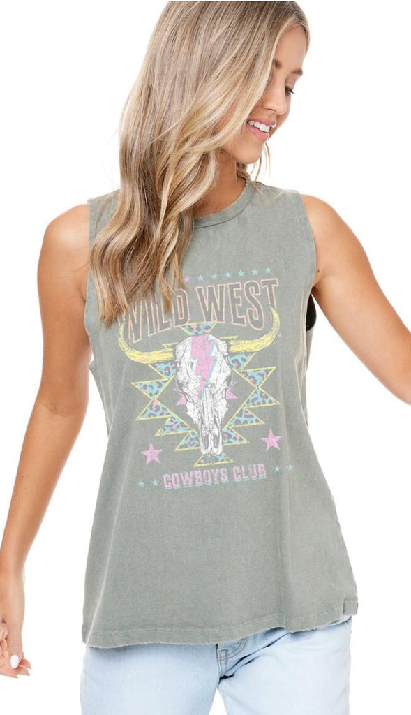 Wild West Aztec Cowboys Graphic Tank