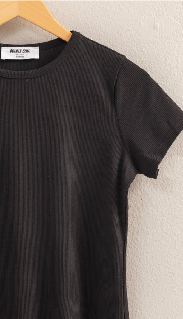 Better Than Basic Cropped Tee- Off White