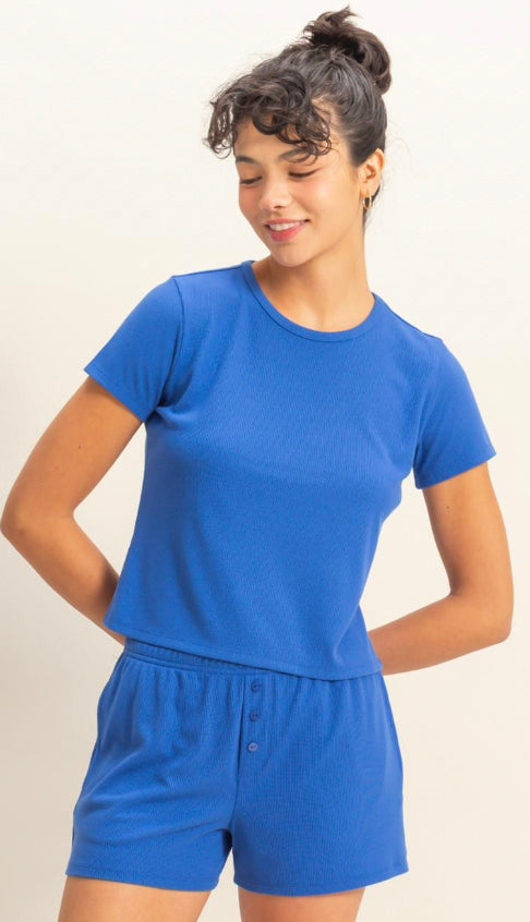 Better Than Basic Cropped Tee- Off White