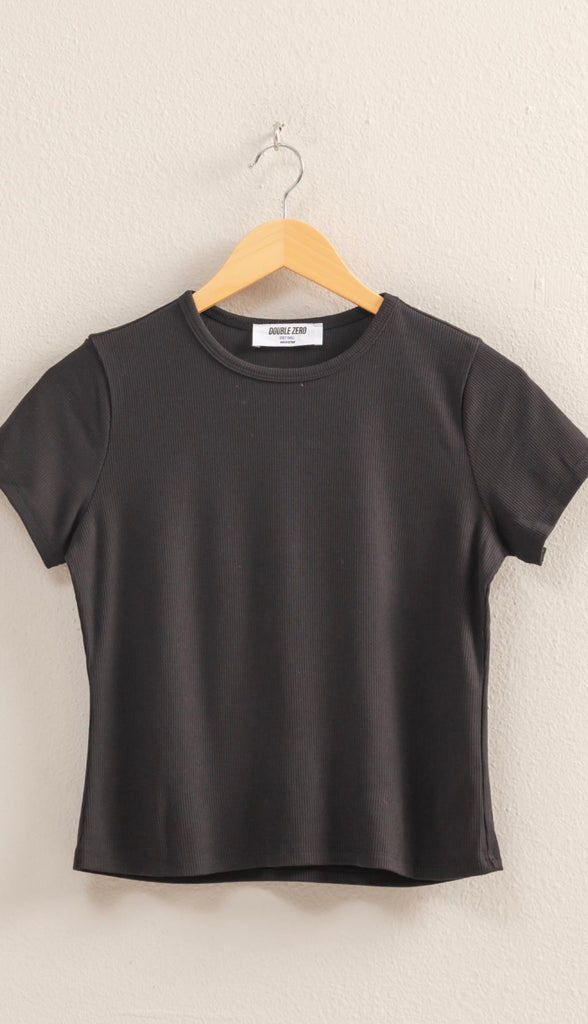 Better Than Basic Cropped Tee- Off White