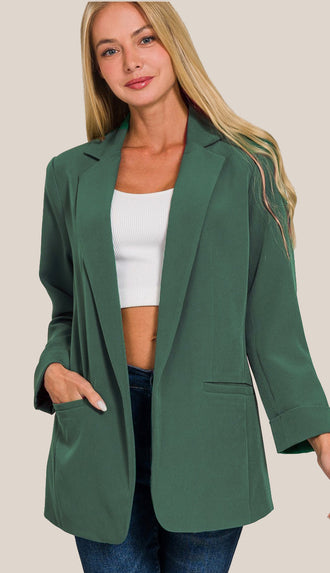 Dreams Happening Blazer- Hunter Green