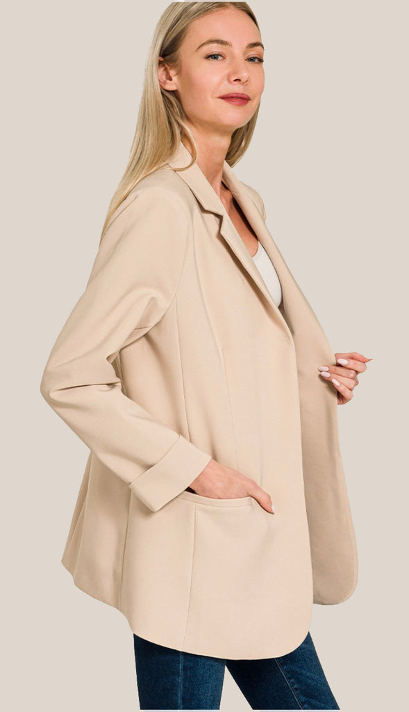 Dreams Happening Blazer- Brown