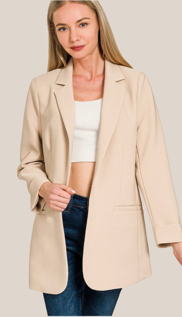 Dreams Happening Blazer- Burgundy