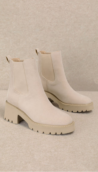 Chelsea Premium Ankle Boots- Taupe