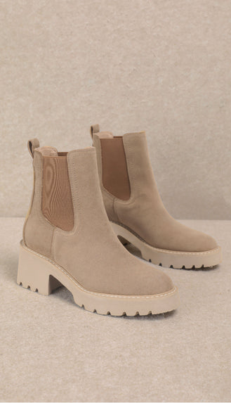 Chelsea Premium Ankle Boots- Beige