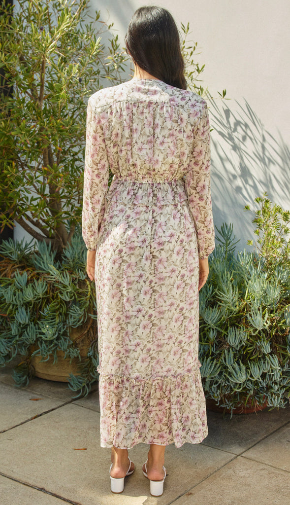 Joanna Floral Maxi Dress- Pink/Sage