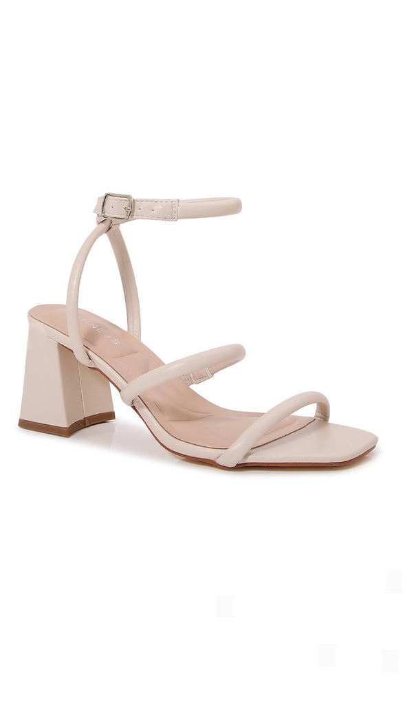 Dress Up Strap Heel- Beige