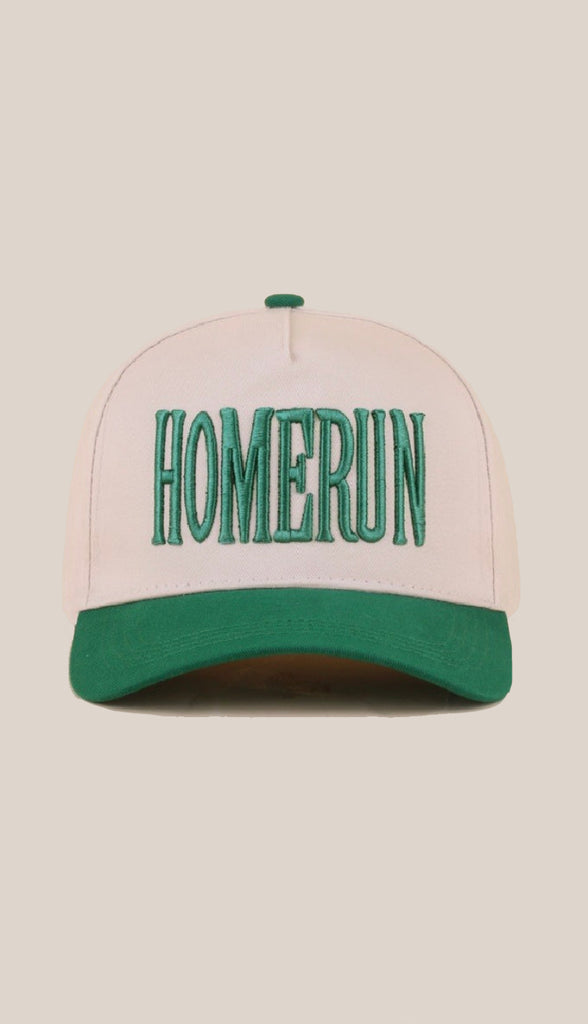 Homerun Two Tone Baseball Hat- Green