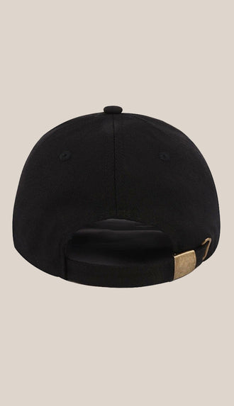 City Logo Embroidered LA Baseball Cap- LA Black