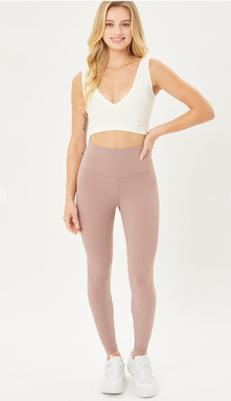 Buttery Soft Leggings- Pink Clay