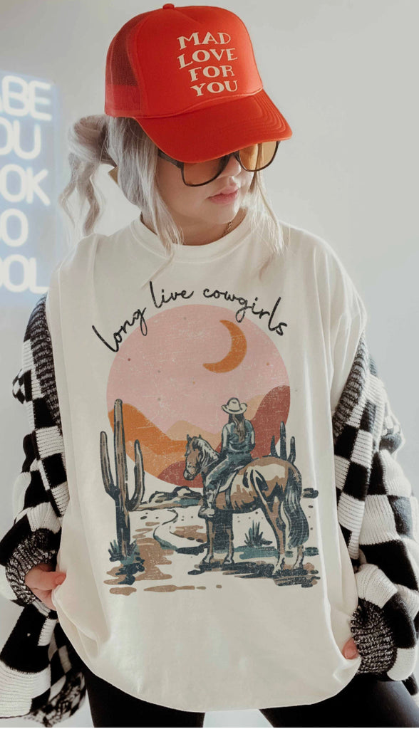 Long Live Cowgirls Graphic Tee- Ivory