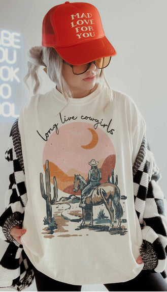 Long Live Cowgirls Graphic Tee- Ivory