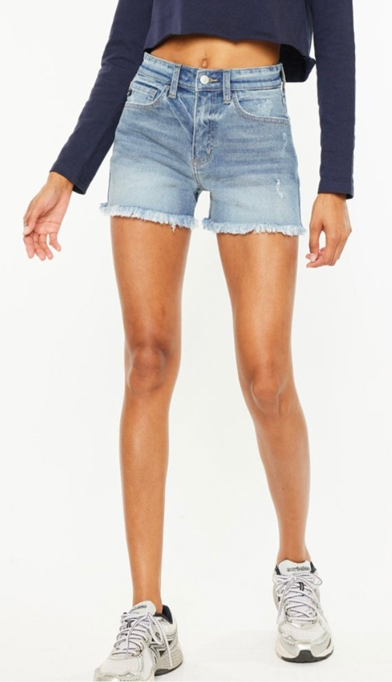 Kancan High Rise Mom Shorts- Medium