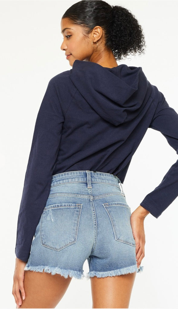 Kancan High Rise Mom Shorts- Medium