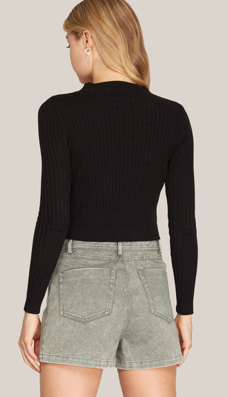 Madison Washed Twill Wrap Skort- Olive