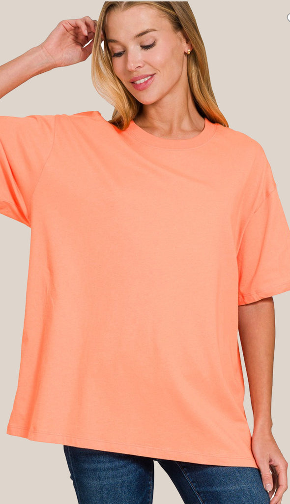 Softest Cotton Oversized Tee - 7 Colors