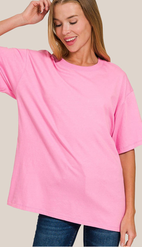 Softest Cotton Oversized Tee - 7 Colors