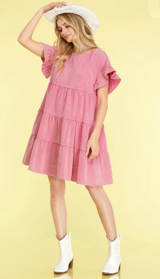 Paris Satin Slip Bodycon Dress- Dusty Pink