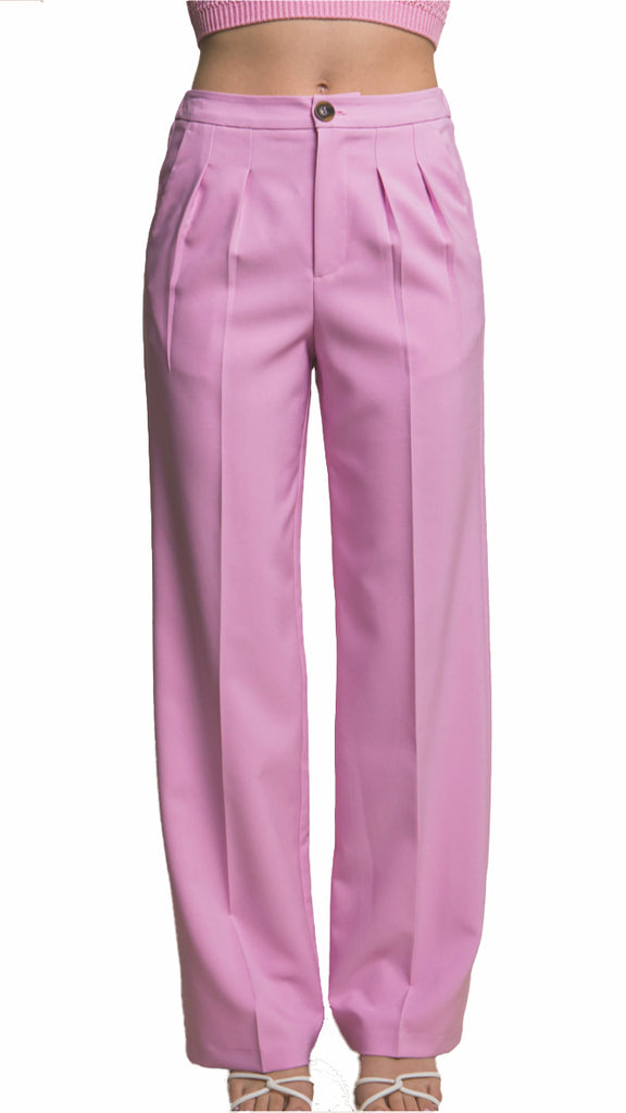 Vertigo Blazer Pants- Pink