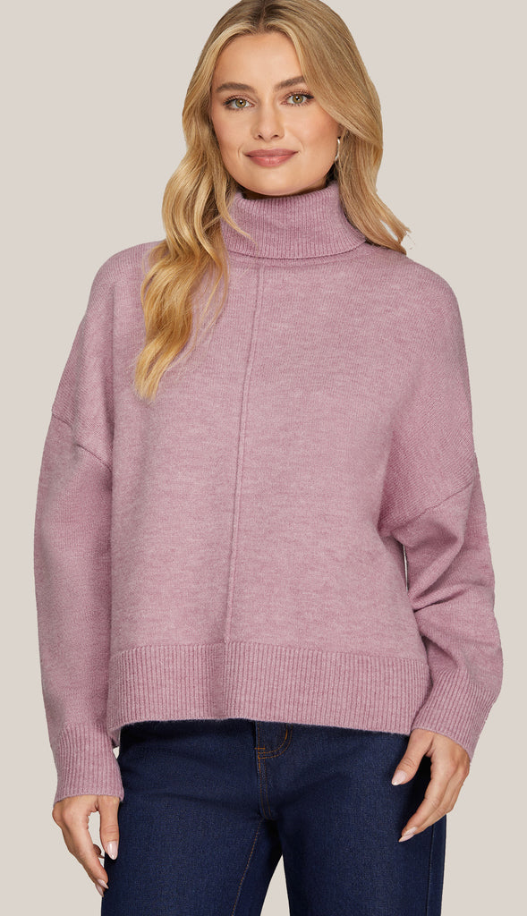 Juliet Turtleneck Sweater- Lavender