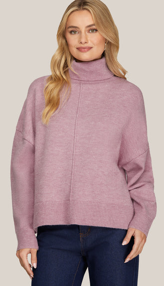 Juliet Turtleneck Sweater- Lavender