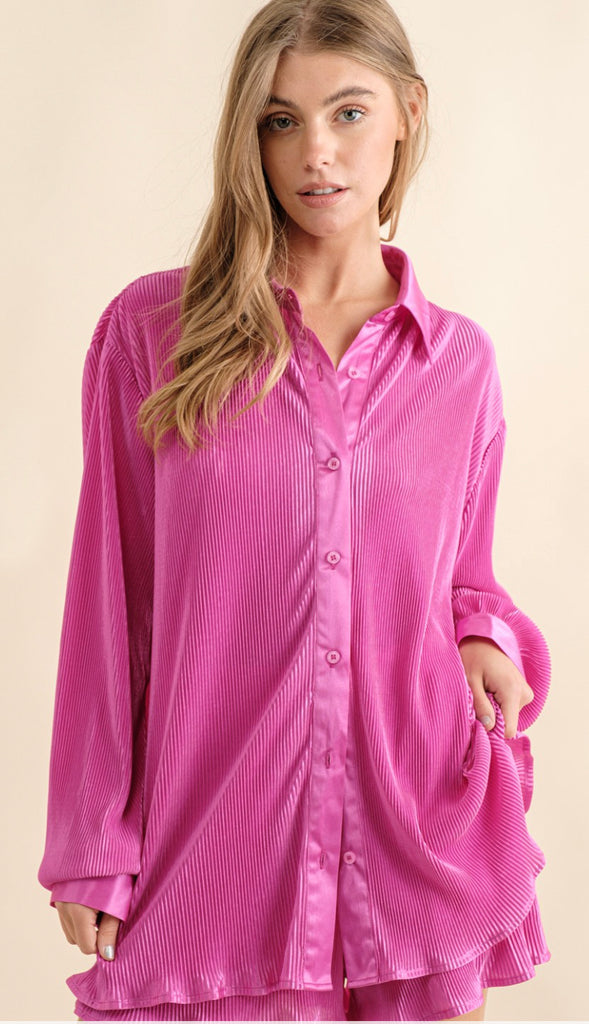 Carson Pleat Blouse Set