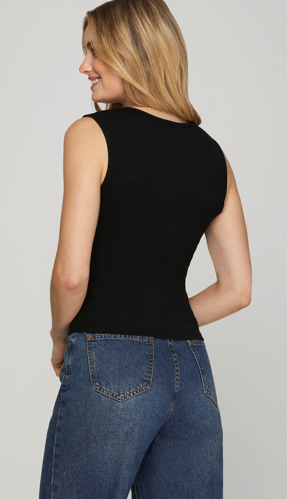 I Need It Sleeveless Ribbed Tank
