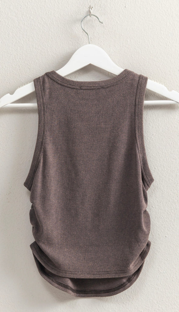 Washed Ribbed Tank