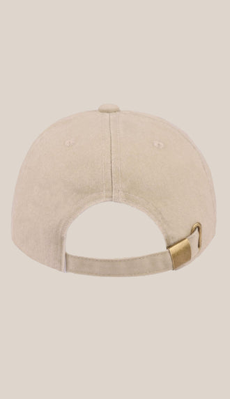Coquette Ribbon Washed Baseball Hat- Ash Mocha