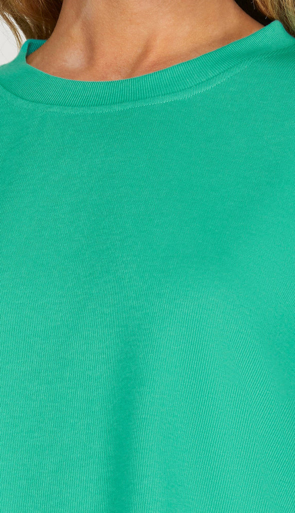 Clear On Comfort Knit Top- Jade