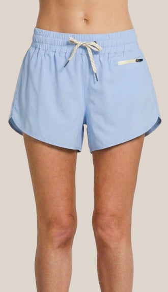 Vuori Dupe Soft Lined Shorts- Lt Blue
