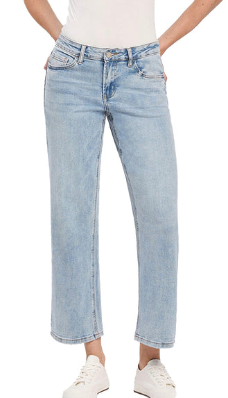 Vervet Deference Mid Rise Denim- Light Wash