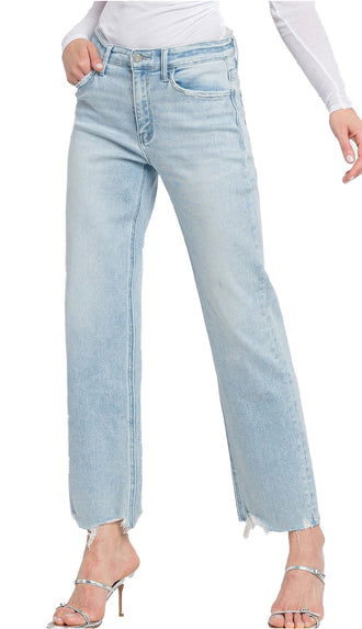 Vervet Meritorious Slim Wide Denim- Light Wash