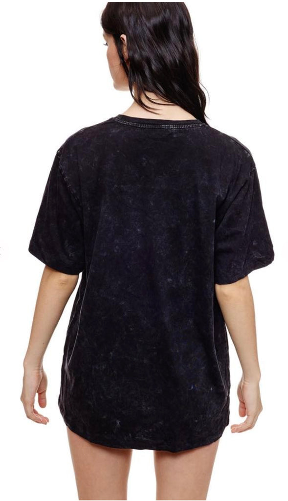 Long Live Western Longhorn Oversized Graphic- Black