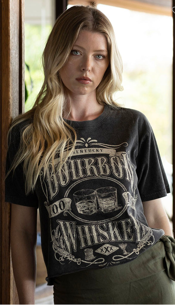 Bourbon Whiskey Cropped Graphic
