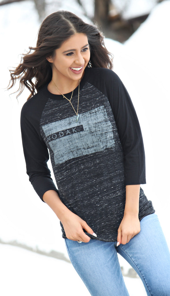 Nodak Baseball Tee- Black