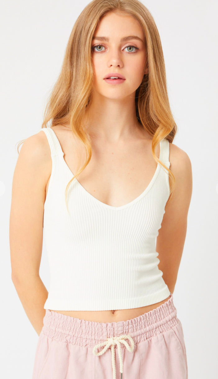 Lexi Cropped Ribbed Tank