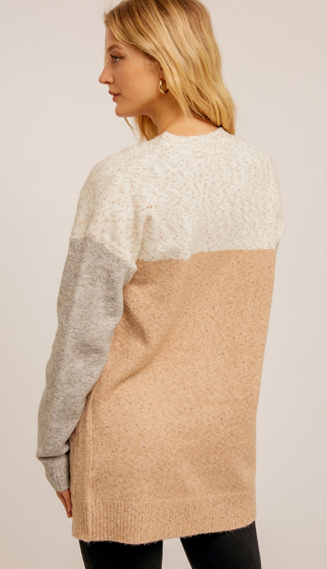 BOSS tartan knitted cardigan - Neutrals