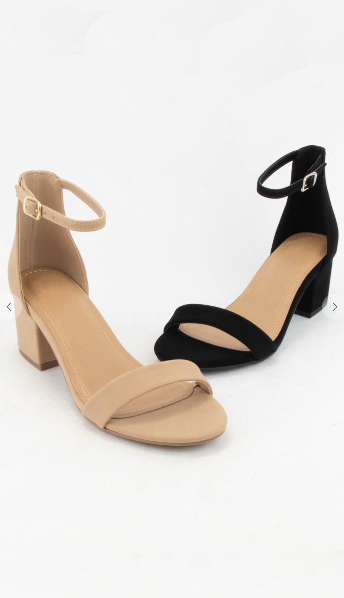 J. Adams Ankle Strap Pump Heel -Comfortable Round Toe Dress Block Shoe -  Darling | Ankle strap heels, Dress shoes womens, Heels
