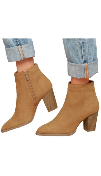 On Point Ankle Booties- Camel