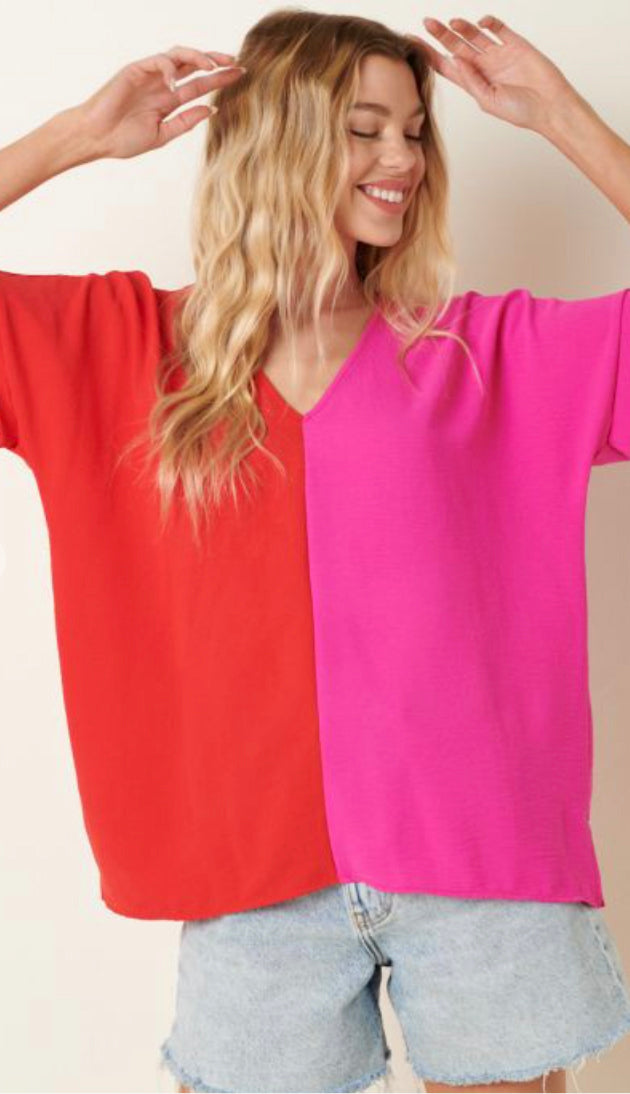 Color Block Women's Tops  Slimming Tops – Covered Perfectly