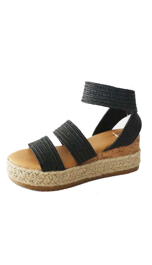 Espadrille Platform Sandal- Tan
